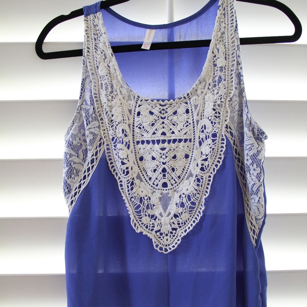 Lace and Chiffon Top